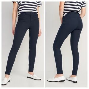 NWT Old Navy Petite High Waisted Pixie Skinny Navy Blue Pant 4